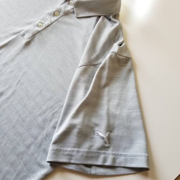 Men's Striped Puma Golf Polo - Picture 3 of 6